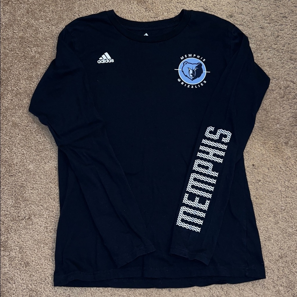 Adidas Youth Memphis Grizzlies Long Sleeve Shirt – Size Large (14/16)